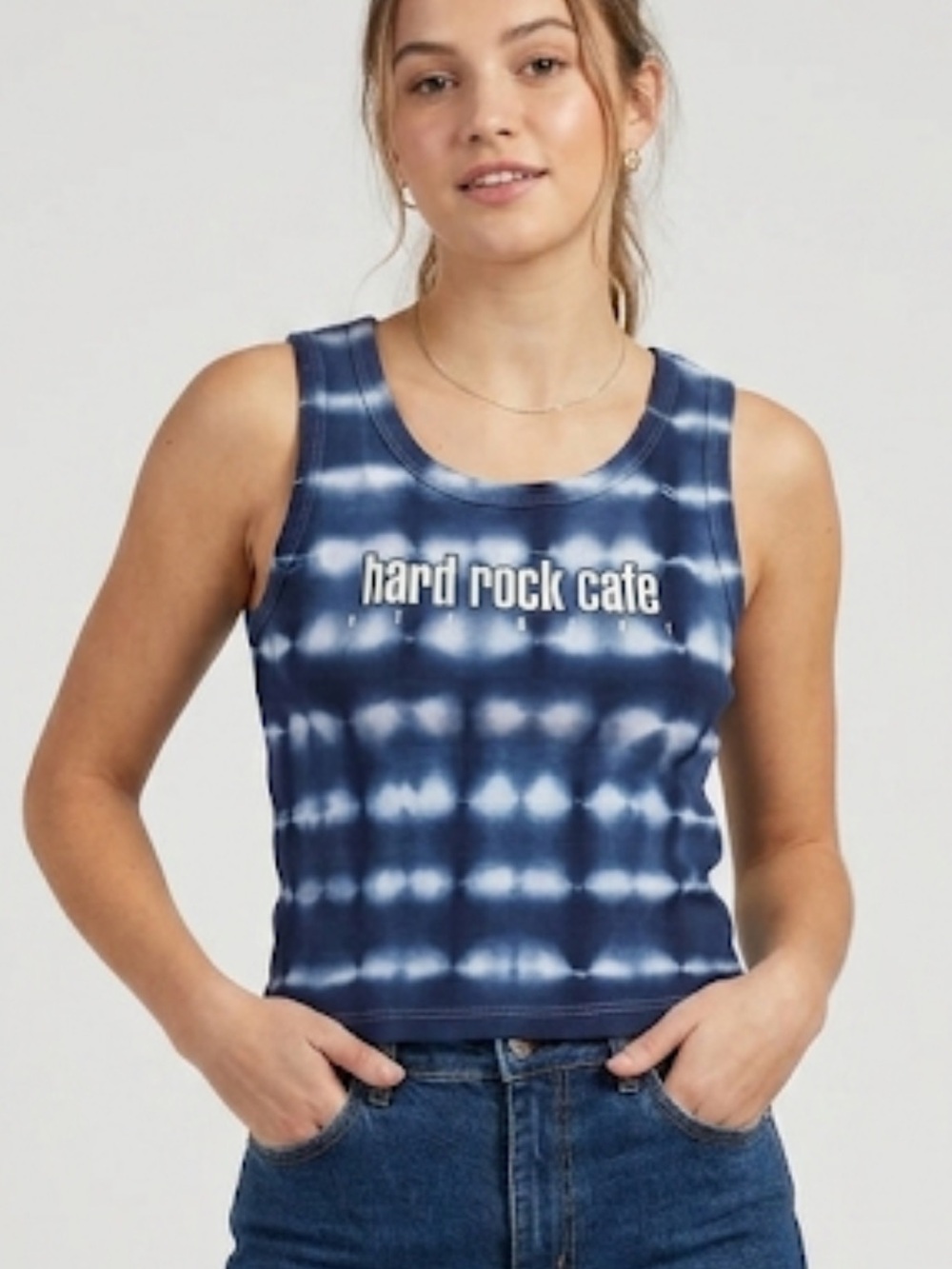 HARD ROCK CAFE Key West Tie Dye Cropped Tank